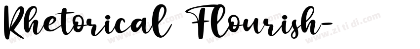 Rhetorical Flourish字体转换